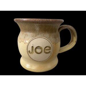 SHS Stoneware Mug "Joe" Drip Glaze Beige Size 4" x 4